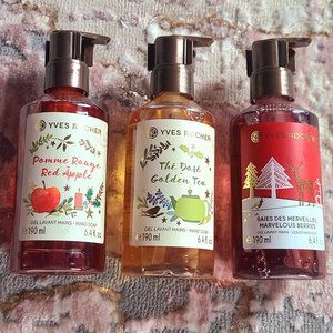 Yves Rocher Hand Soap 3x6.4 fl oz Discontinued Limited Edition Apple berries tea